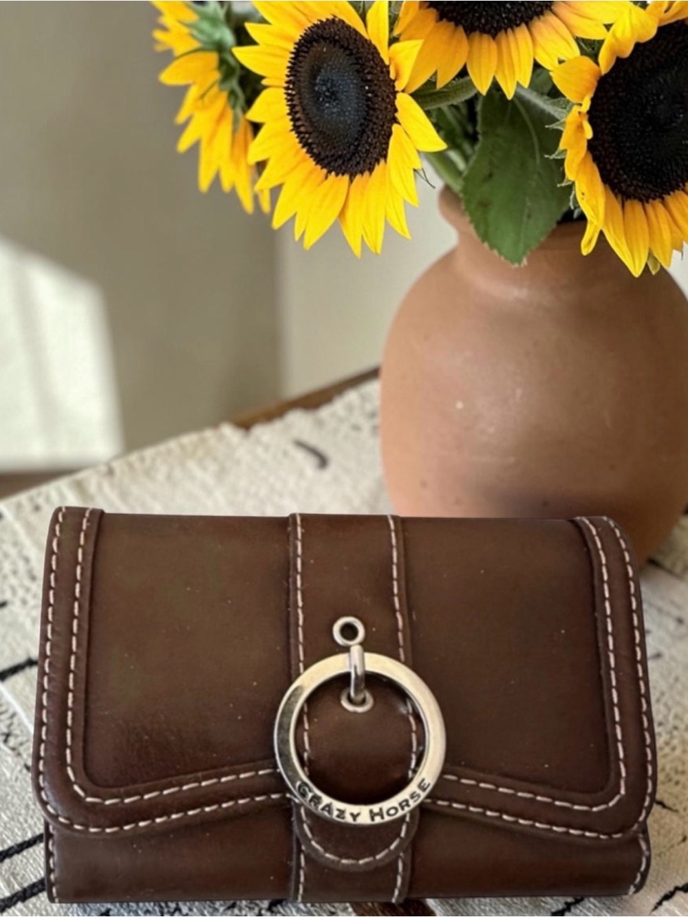 Crazy Horse VINTAGE Brown Genuine Supple Leather Wallet
